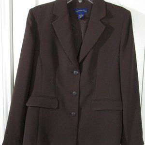 NWT Charter Club Women's Brown Blazer, Lined, Size 8, $139